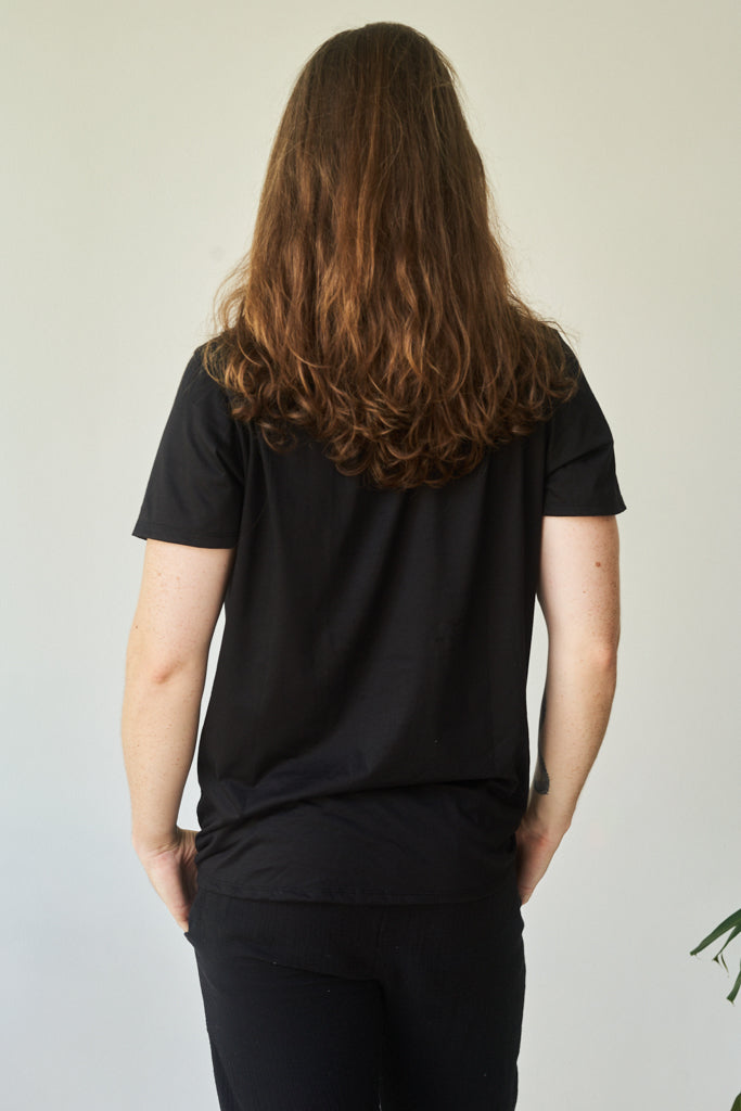 Kai Shirt - Bamboo - Black Onyx Tiyara Soul Wear