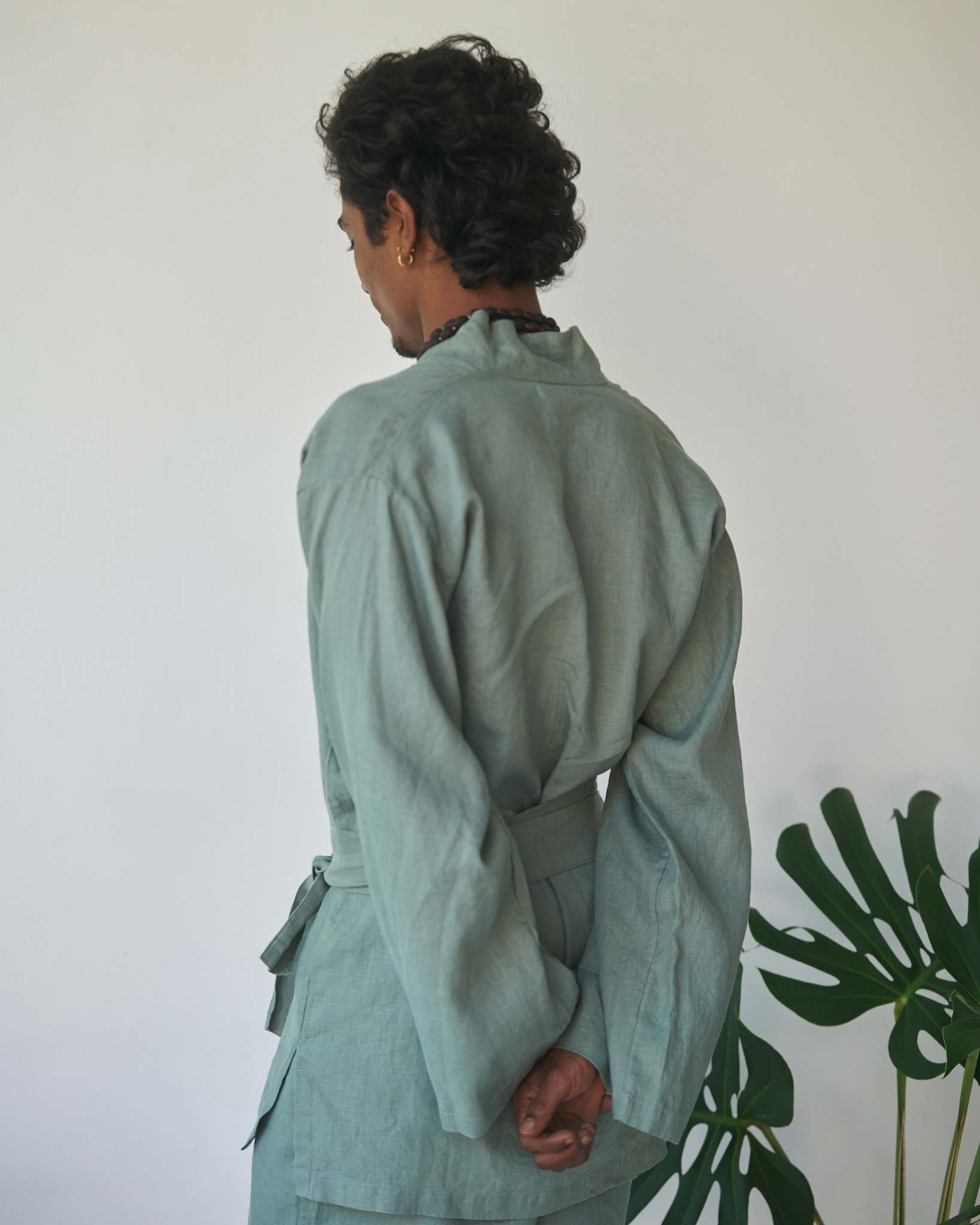 Shen Kimono - Linen - Sage Tiyara Soul Wear