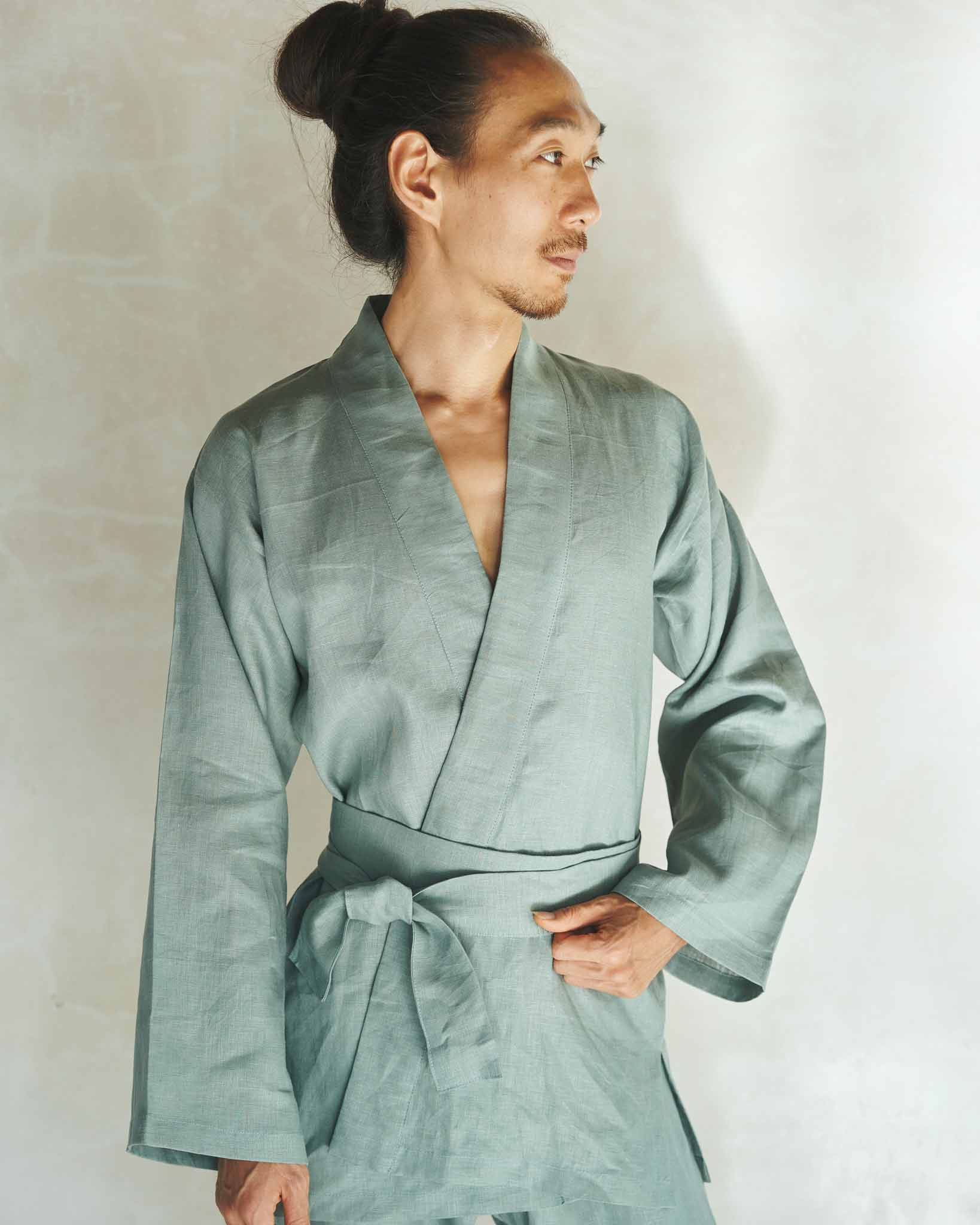 Shen Kimono - Linen - Sage Tiyara Soul Wear