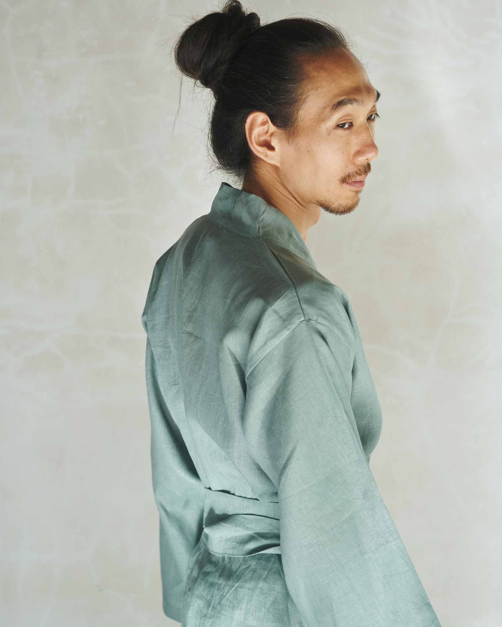 Shen Kimono - Linen - Sage Tiyara Soul Wear