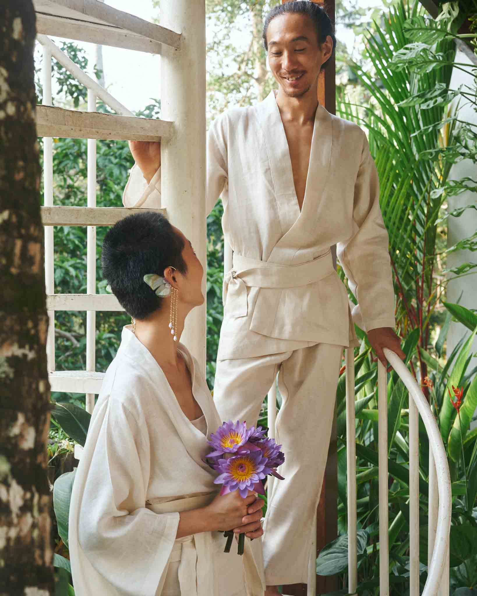 Shen Pant - Linen - Pearl Tiyara Soul Wear