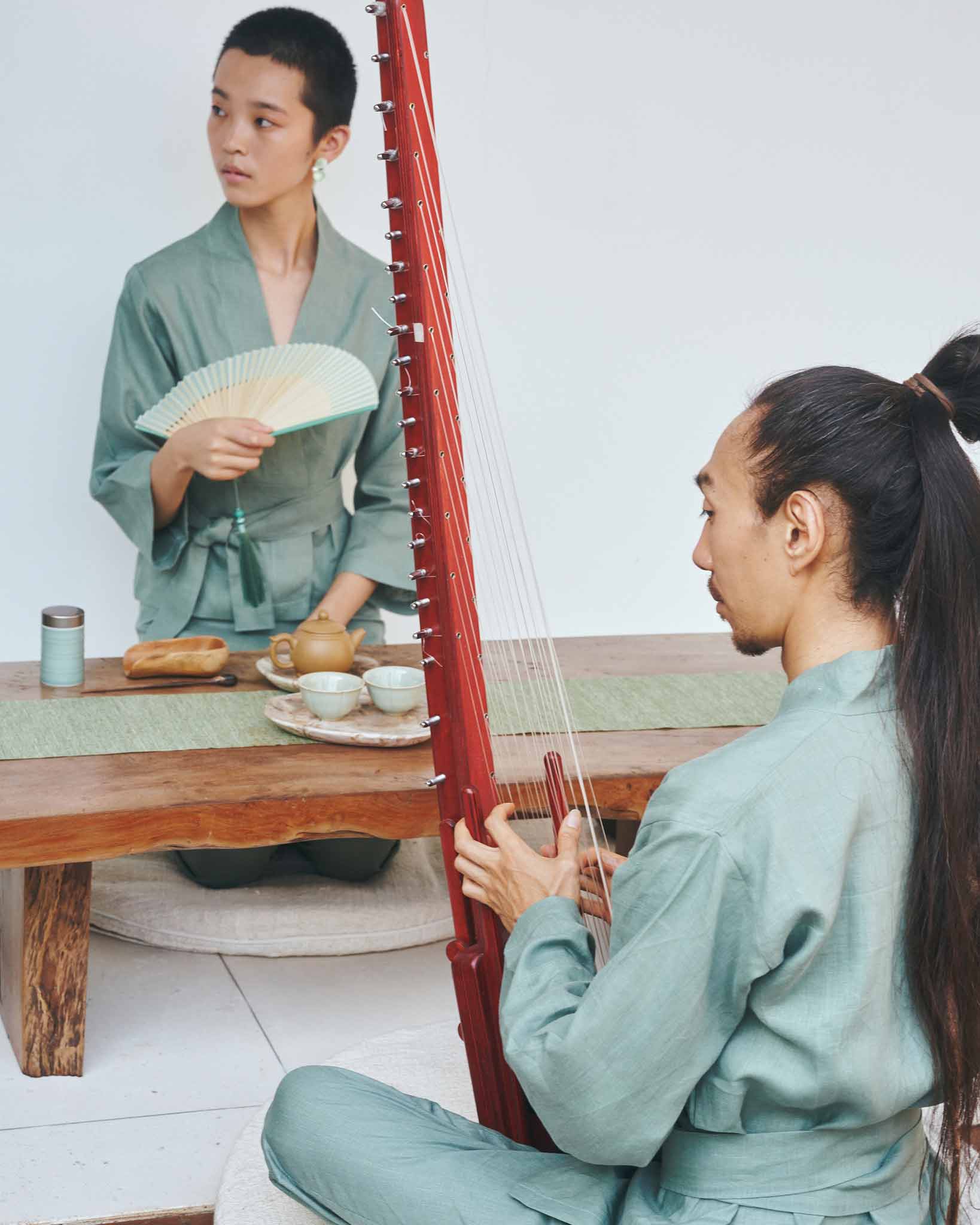 Shen Pant - Linen - Sage Tiyara Soul Wear