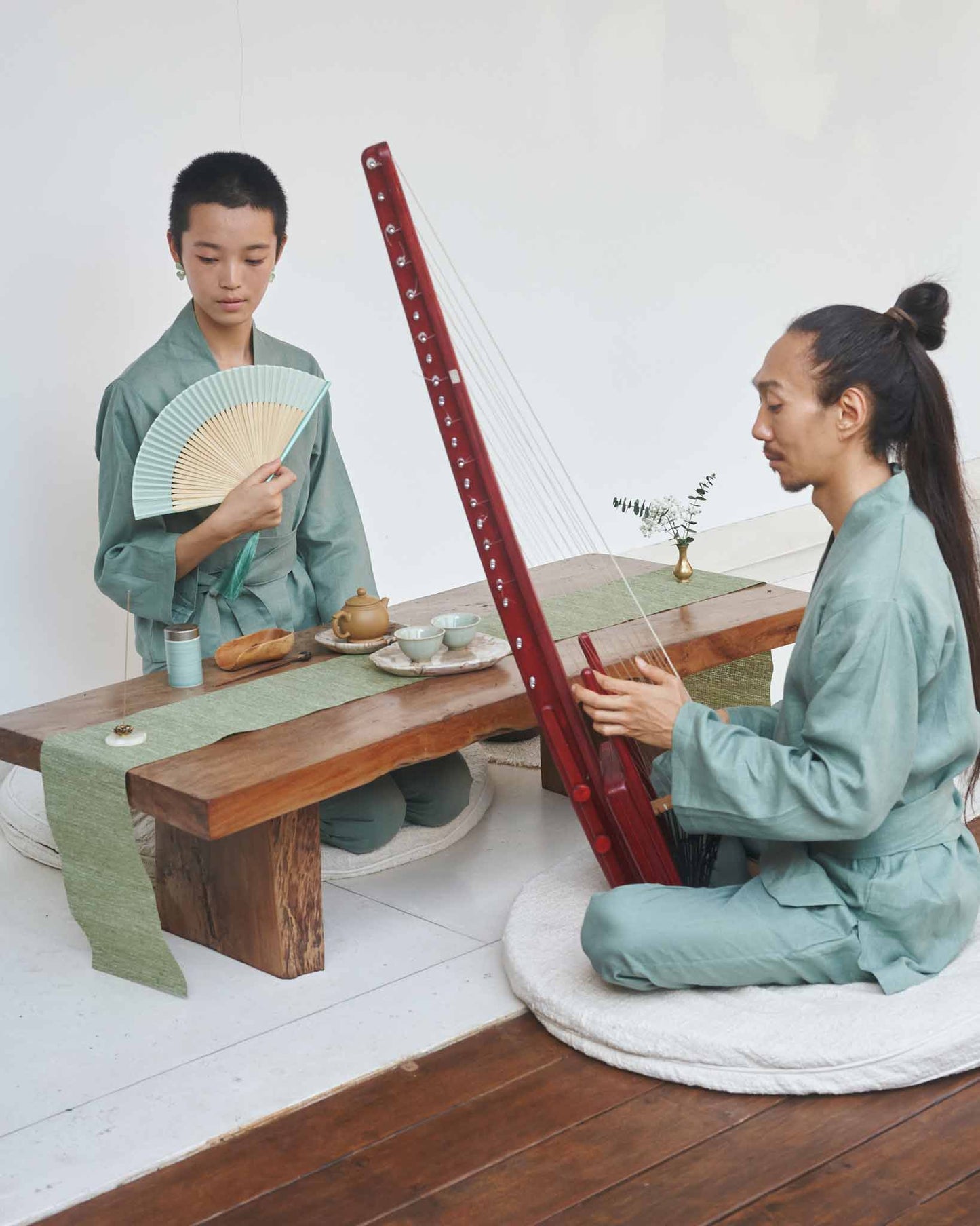 Shen Pant - Linen - Sage Tiyara Soul Wear