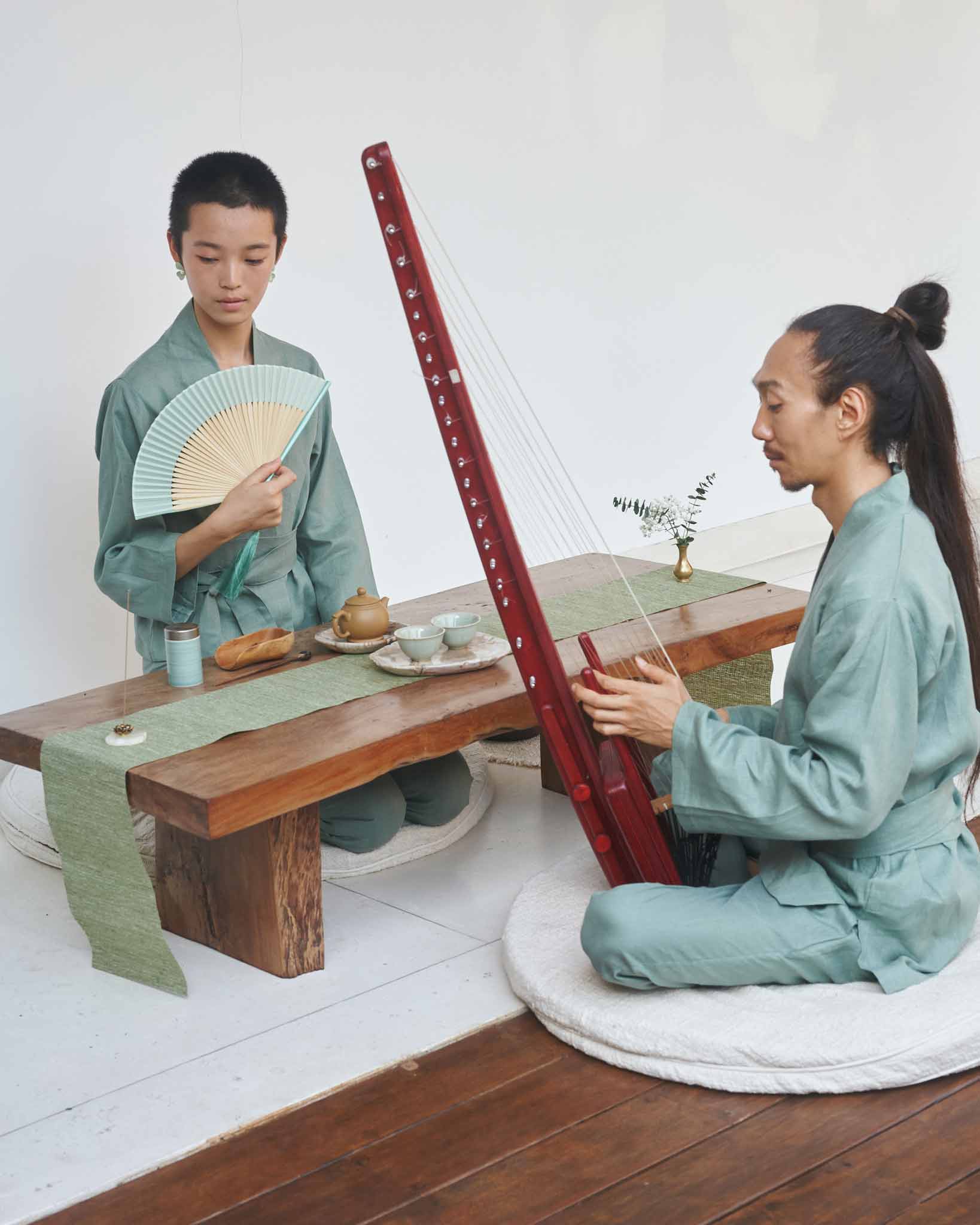 Shen Pant - Linen - Sage Tiyara Soul Wear