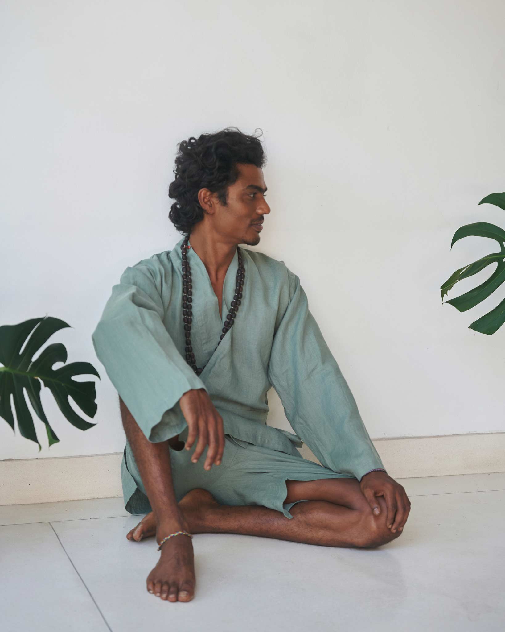 Shen Short - Linen - Sage Tiyara Soul Wear