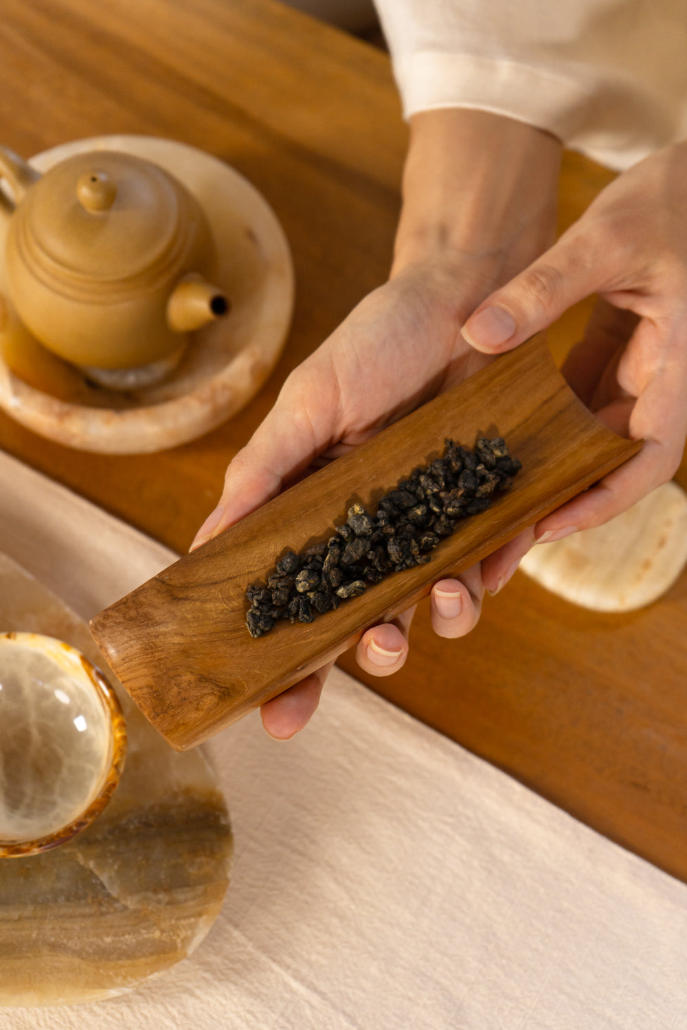 Cha He – Aged Teakwood Tiyara LLC