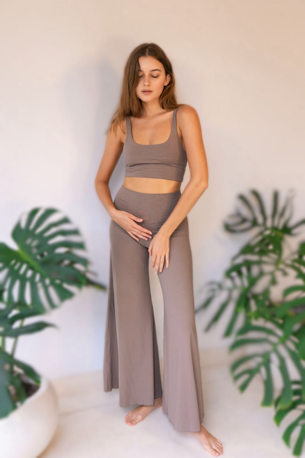 Sia Top - Ecovero - Stone Grey Tiyara LLC