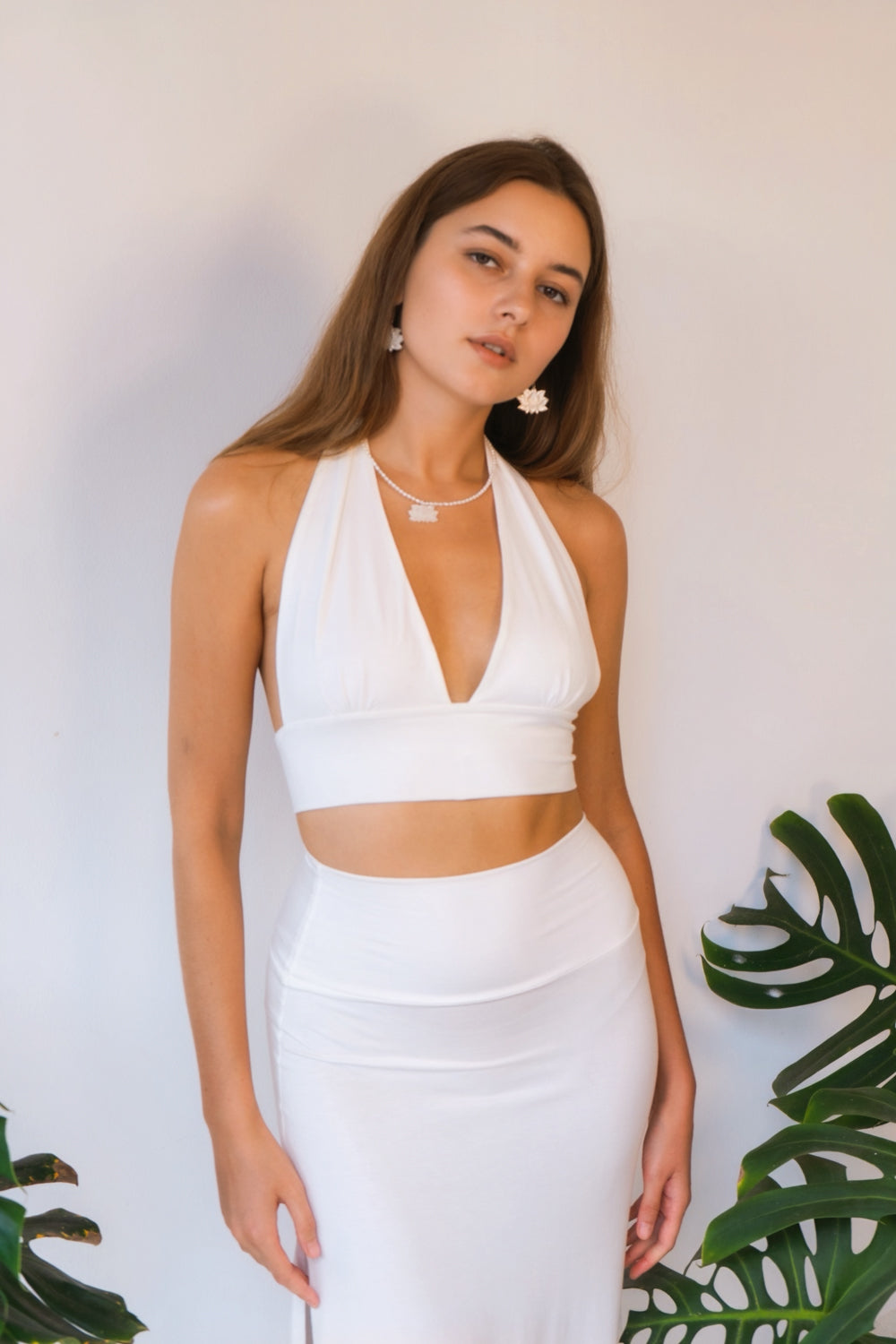 Kaili Skirt - ECOVERO™ - Natural White Tiyara LLC