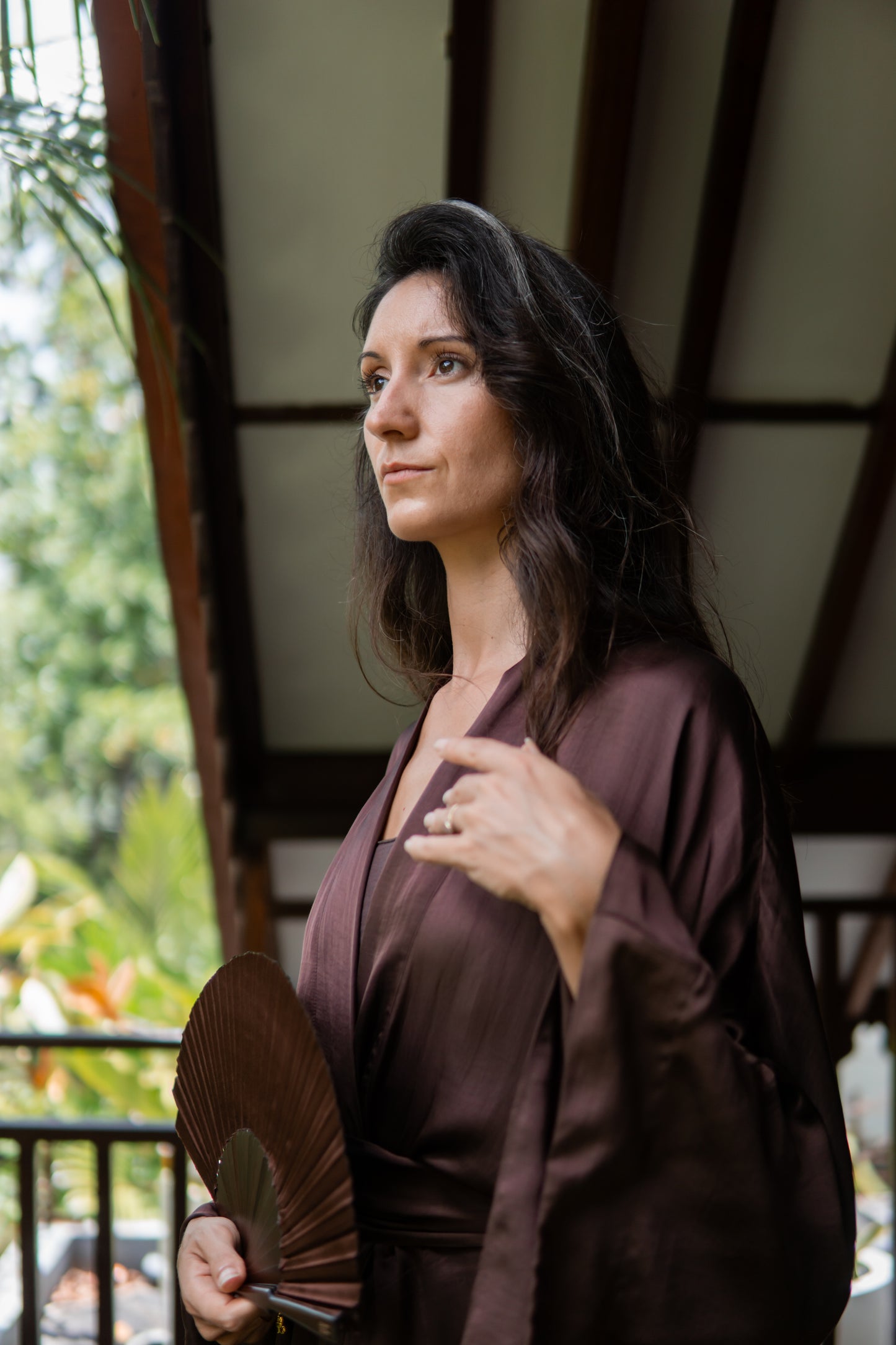 Aset Kimono – Linen Hemp – Dark Chocolate