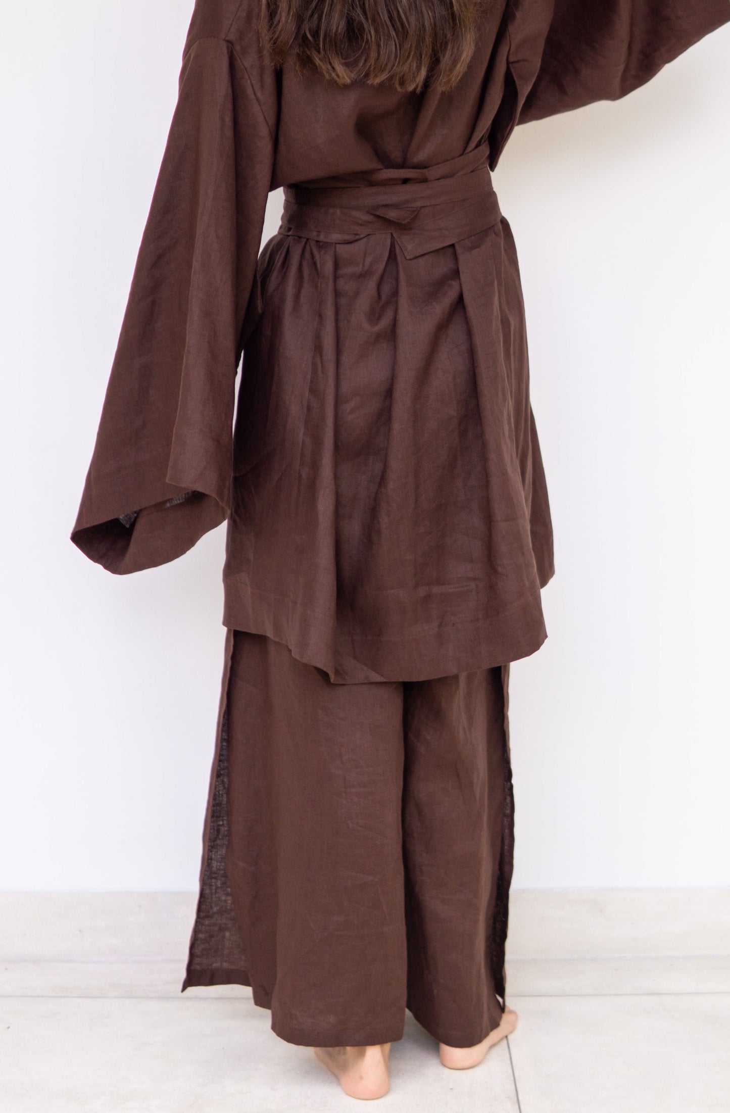 Obi Belt – Linen – Earth Cacao