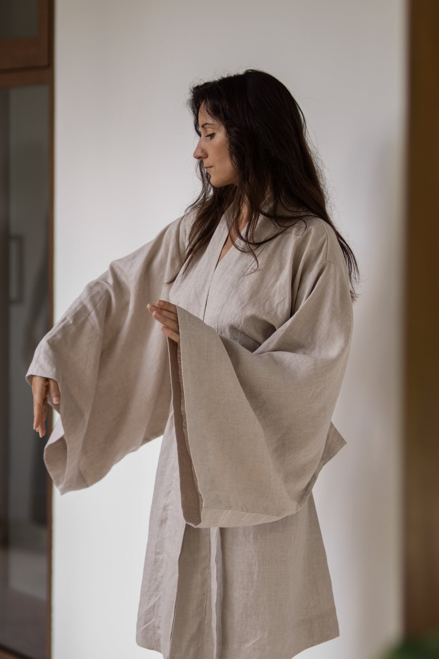 Yori Kimono – Linen – Natural Linen