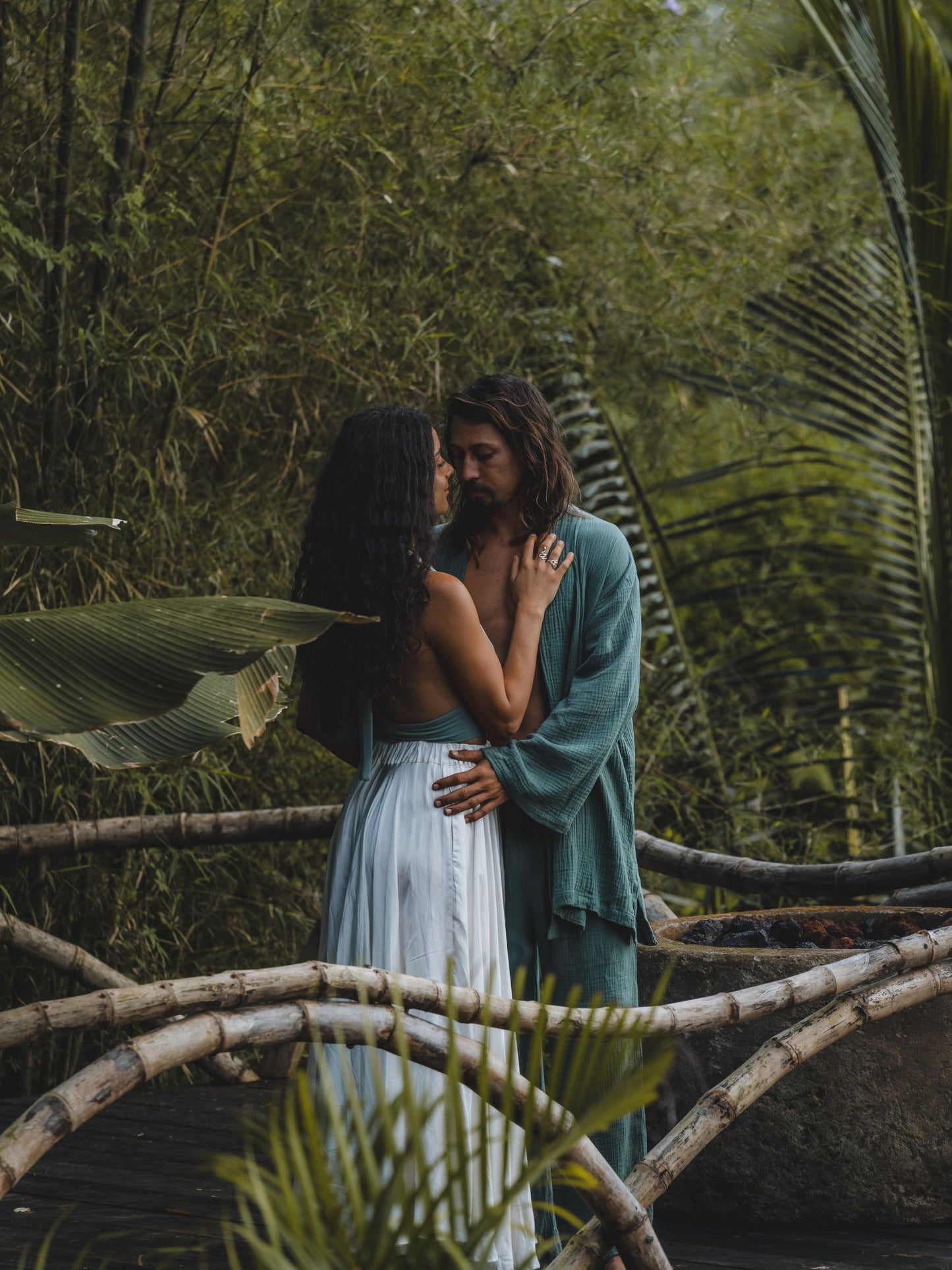 Dao Kimono — Emerald Cotton