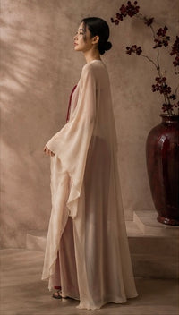 Isis Cape — Silk Crepe — Golden Pearl