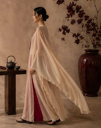 Isis Cape — Silk Crepe — Golden Pearl