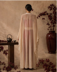 Isis Cape — Silk Crepe — Golden Pearl