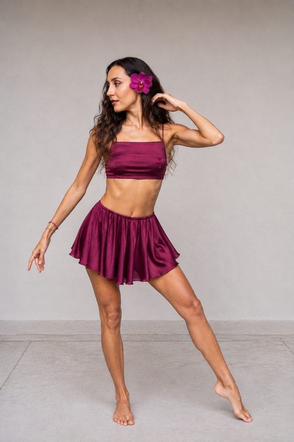 Sahara Skirt in Autumn Plum