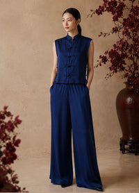 Ting Pant in Midnight Blue