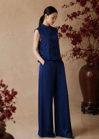 Ting Pant in Midnight Blue