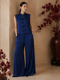Ting Pant in Midnight Blue