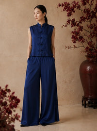 Ting Pant in Midnight Blue
