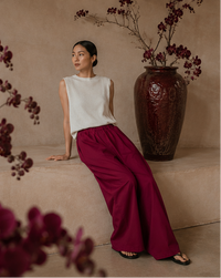 Ting Pants in Sacred Maroon