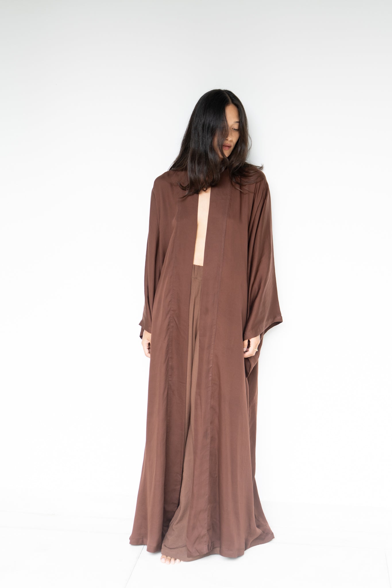Nuwa Kimono - Tencel - Brown