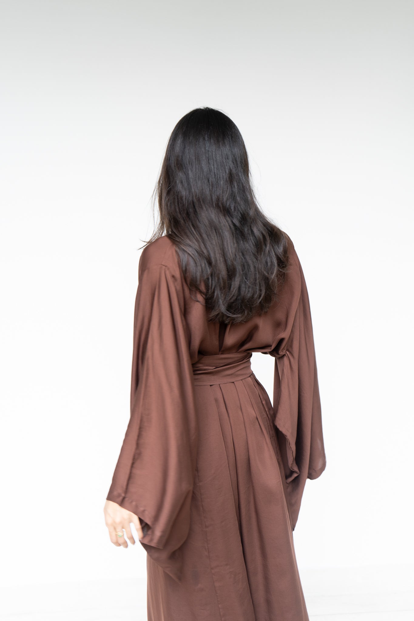 Nuwa Kimono - Tencel - Brown