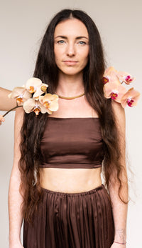 Rui Shirt — Lyocell Silk — Earth Cacao