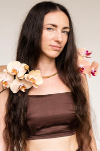 Rui Shirt — Lyocell Silk — Earth Cacao