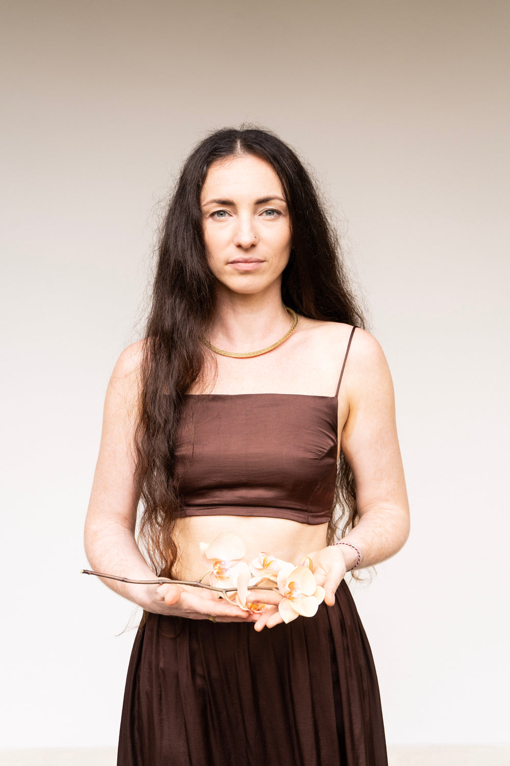 Rui Shirt — Lyocell Silk — Earth Cacao