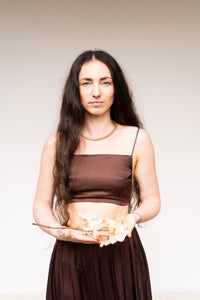 Rui Shirt — Lyocell Silk — Earth Cacao