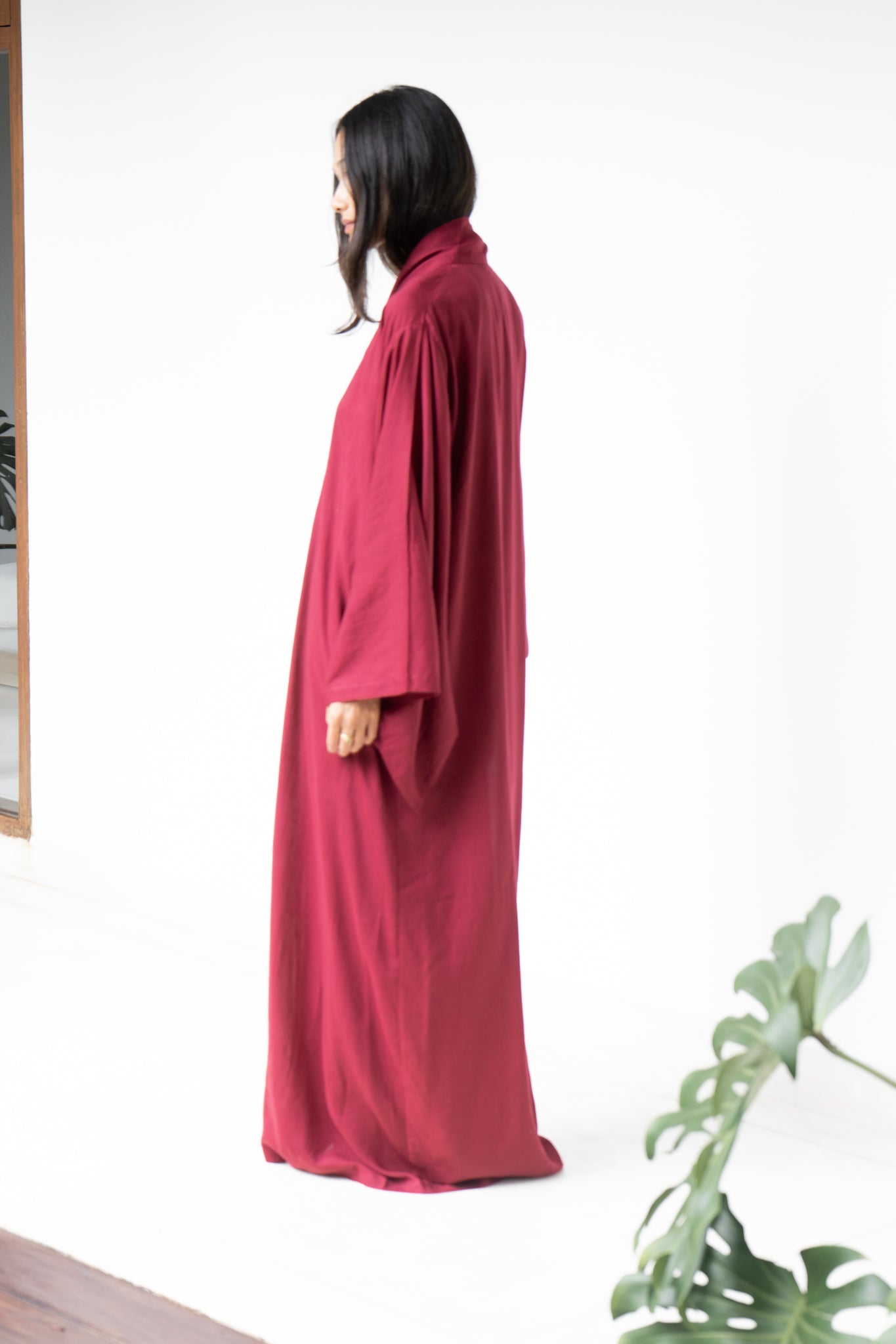 Nuwa Kimono - Tencel - Cherry Red