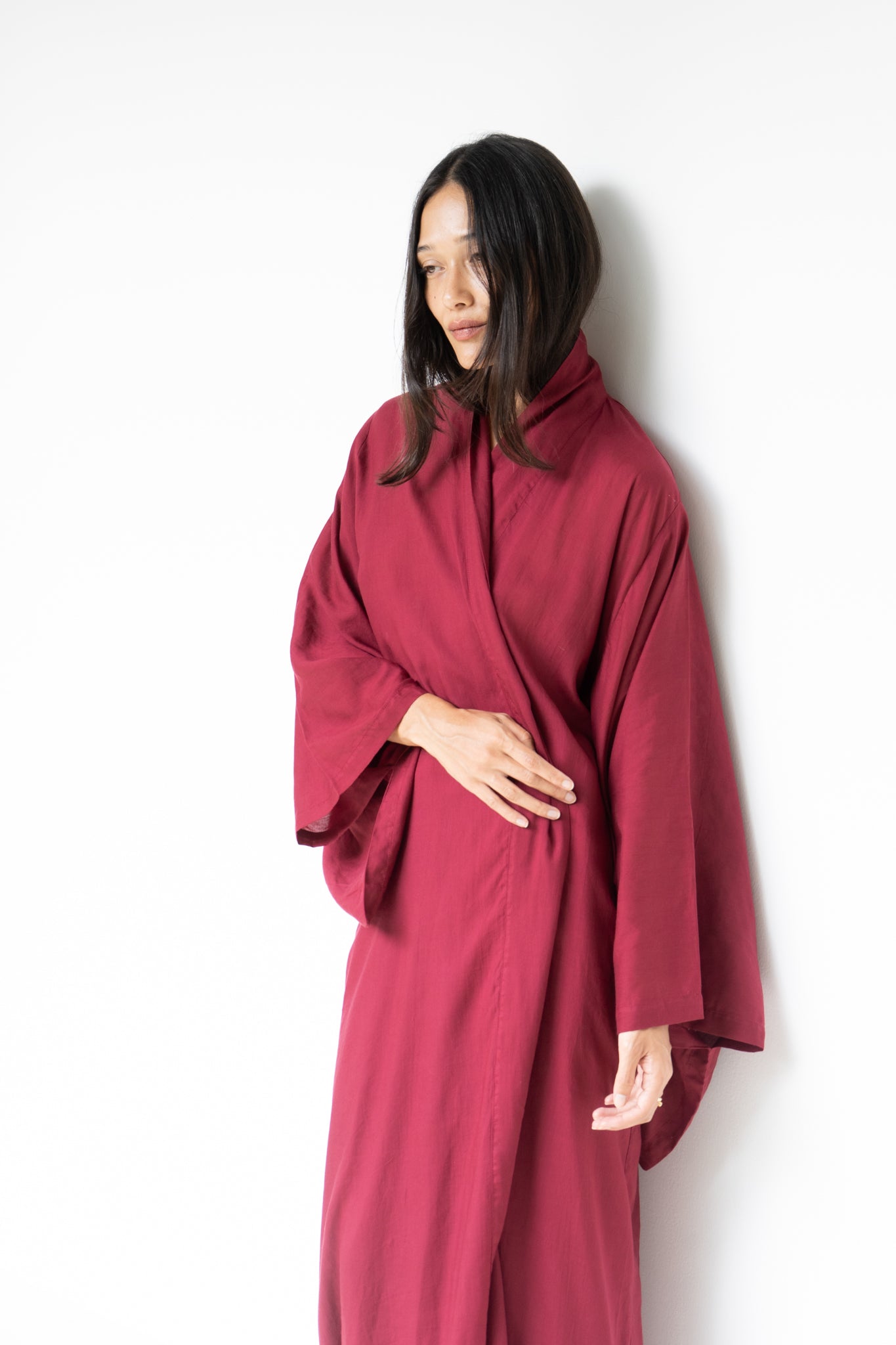 Nuwa Kimono - Tencel - Cherry Red
