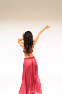 Ting Pant in Sacred Maroon