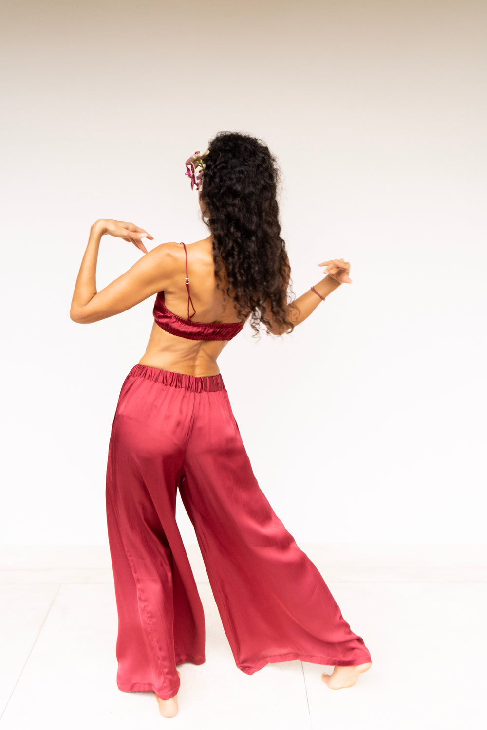 Ting Pant in Sacred Maroon