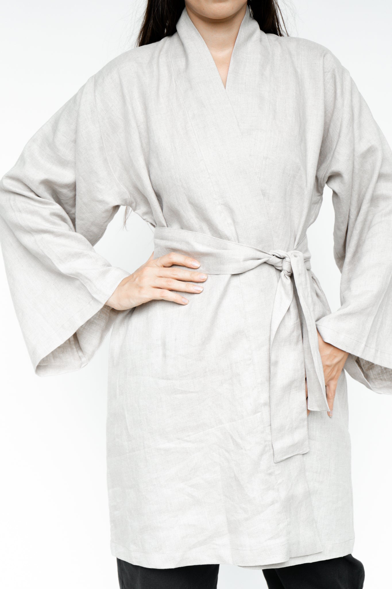 Dao Kimono - Linen - Natural Stone