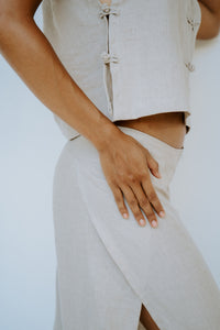 Lin Vest – Linen – Natural Linen