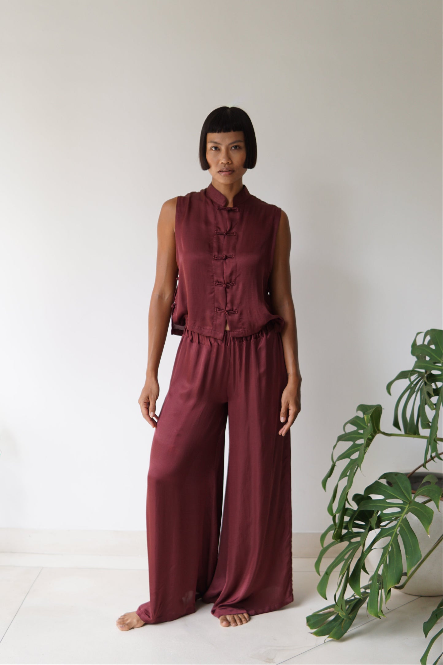 Ting Pants – Lyocell Silk – Autumn Plum