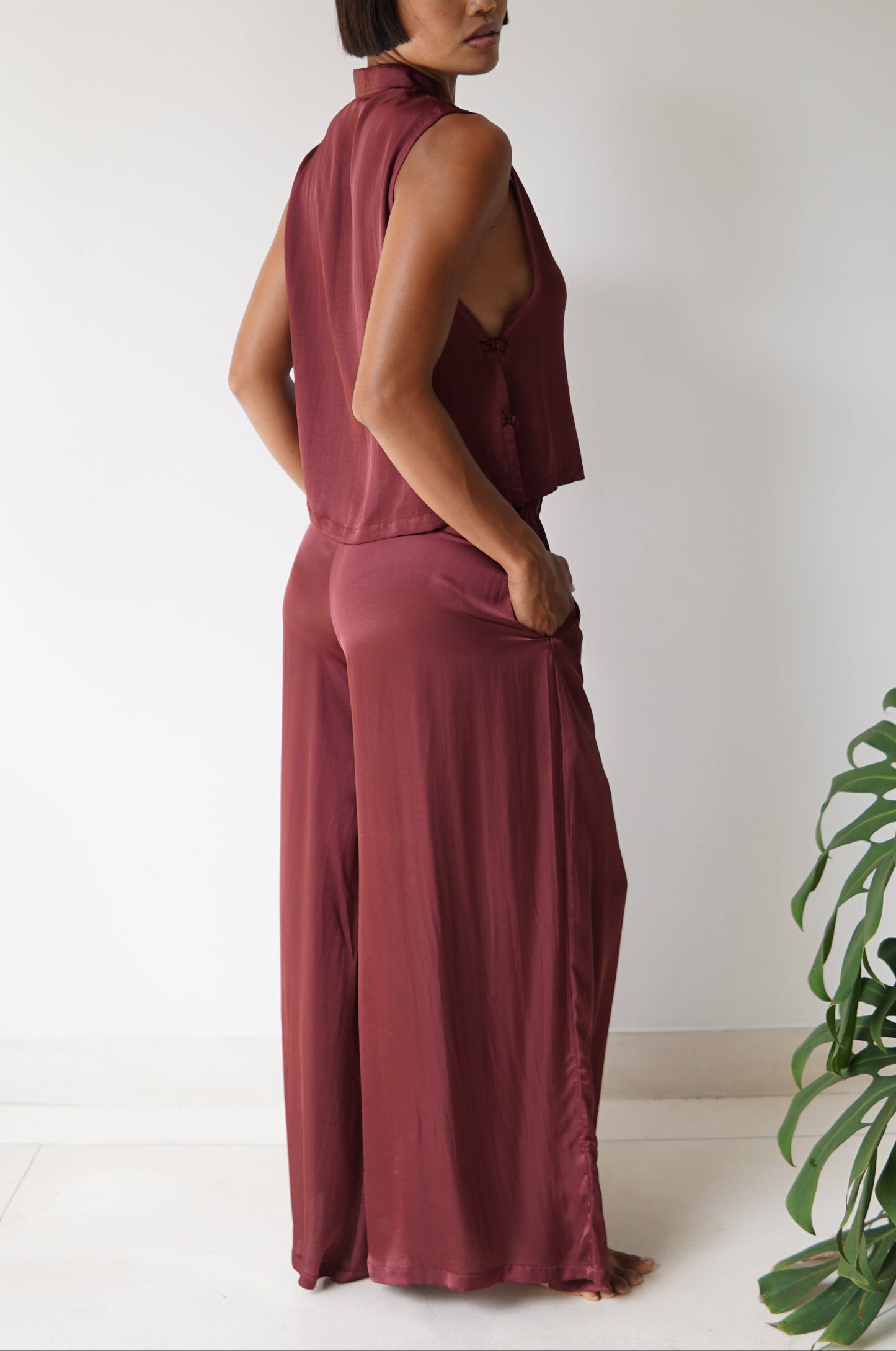 Ting Pants – Lyocell Silk – Autumn Plum