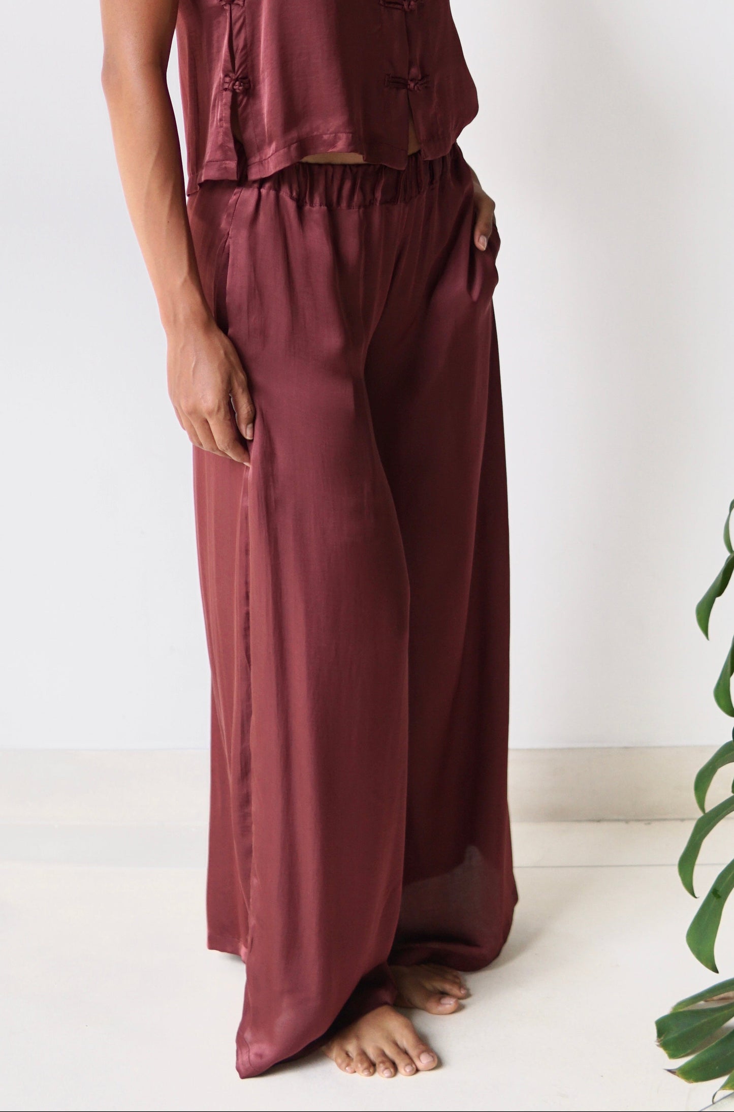 Ting Pants – Lyocell Silk – Autumn Plum