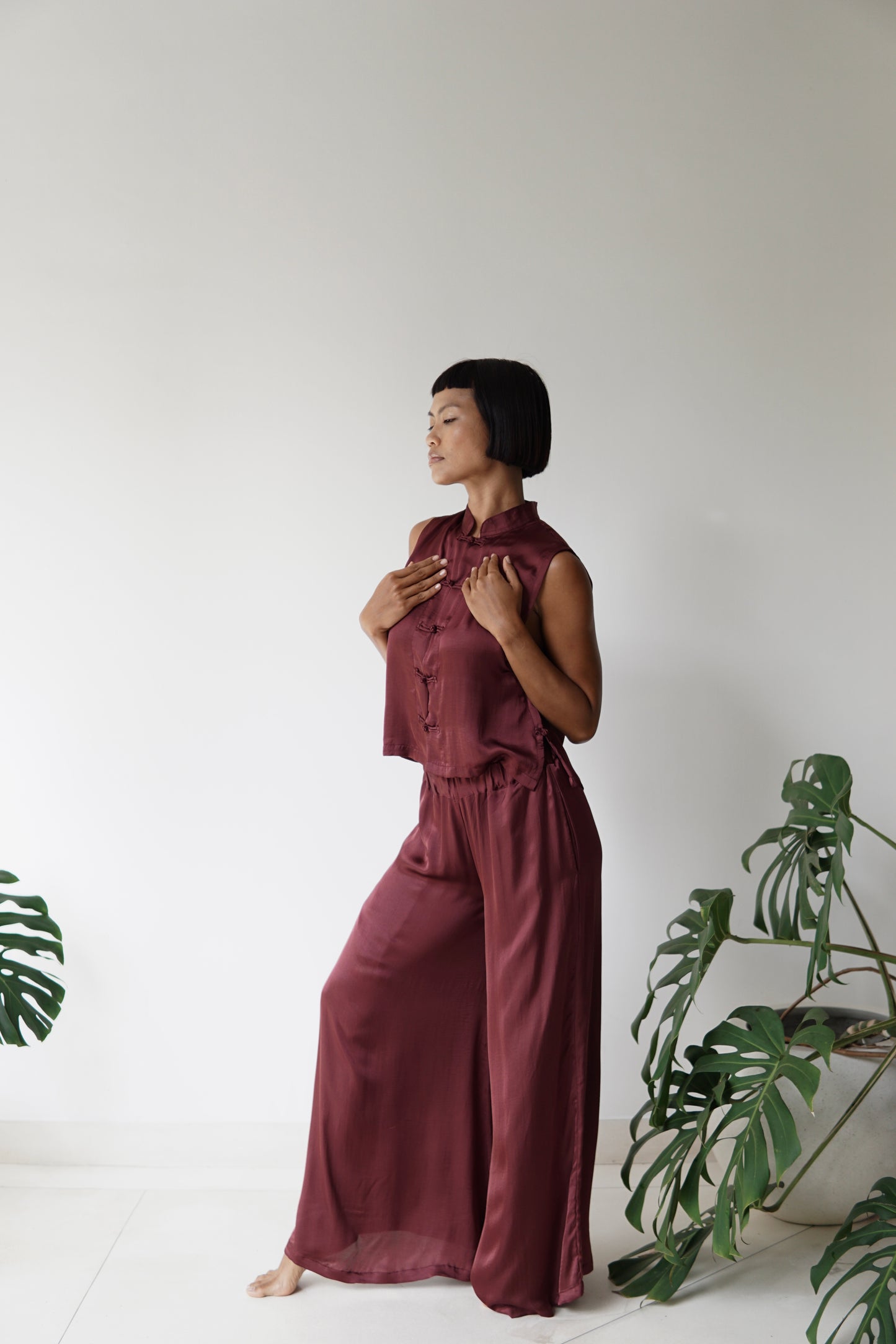 Ting Pants – Lyocell Silk – Autumn Plum