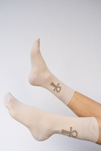 Ankh Sock - Beige Sand Cotton Tiyara