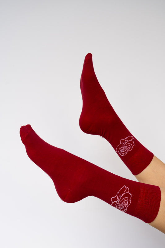 Rose Sock - Rose of Magdala - Cotton