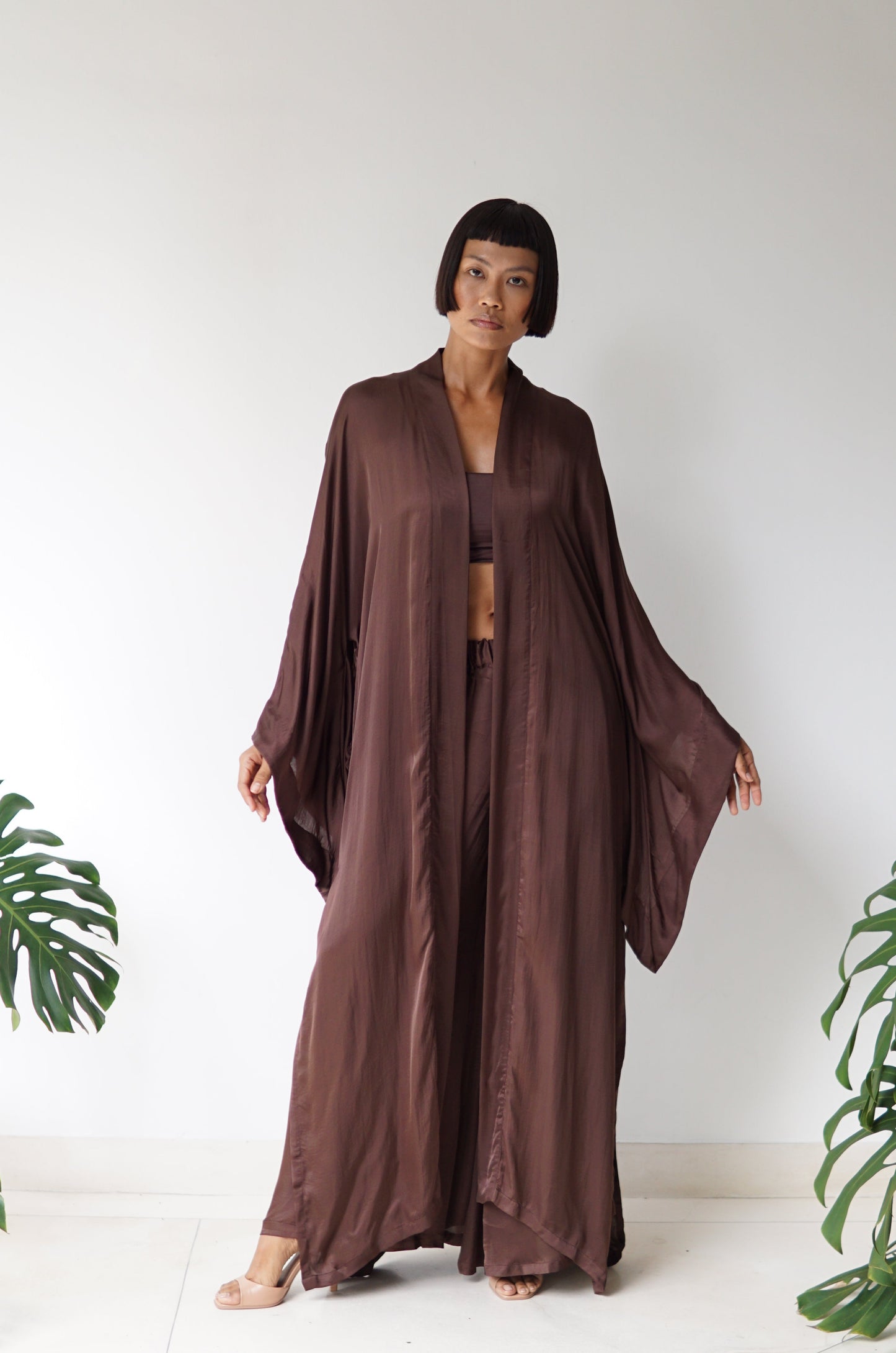Aset Kimono – Lyocell Silk – Earth Cacao
