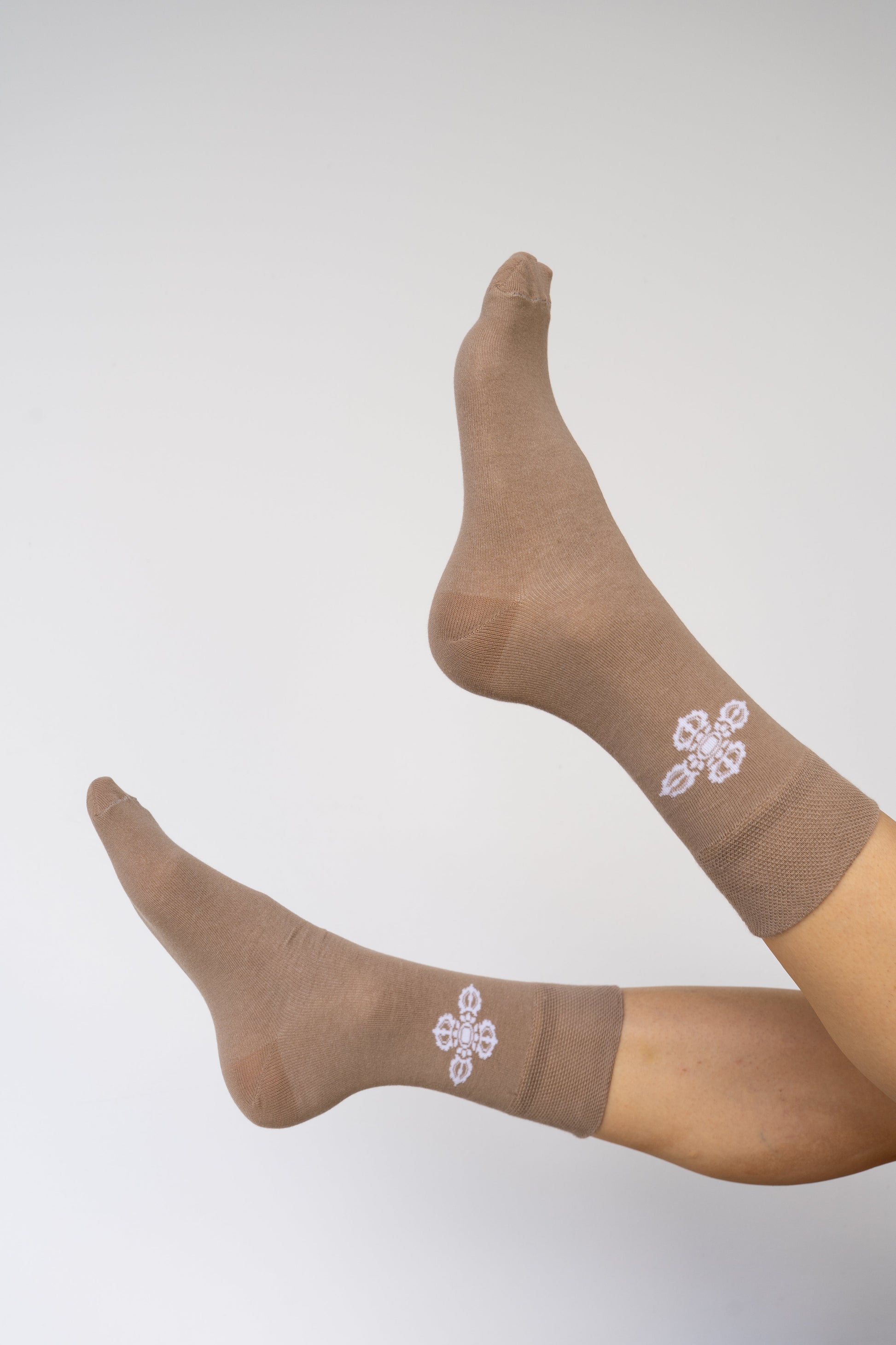 Vajra Sock - Brown - Cotton Tiyara Soul Wear