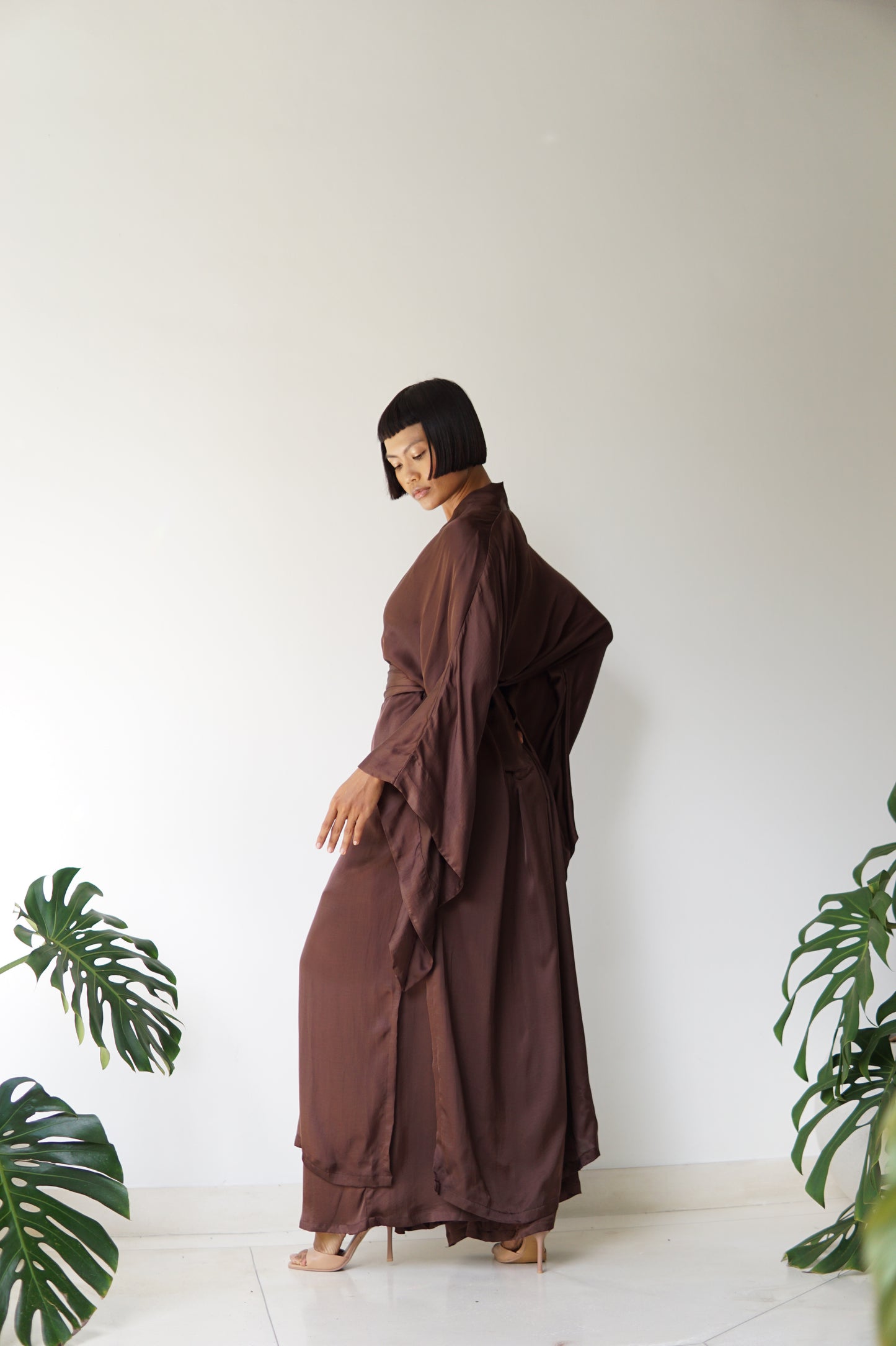 Aset Kimono – Lyocell Silk – Earth Cacao