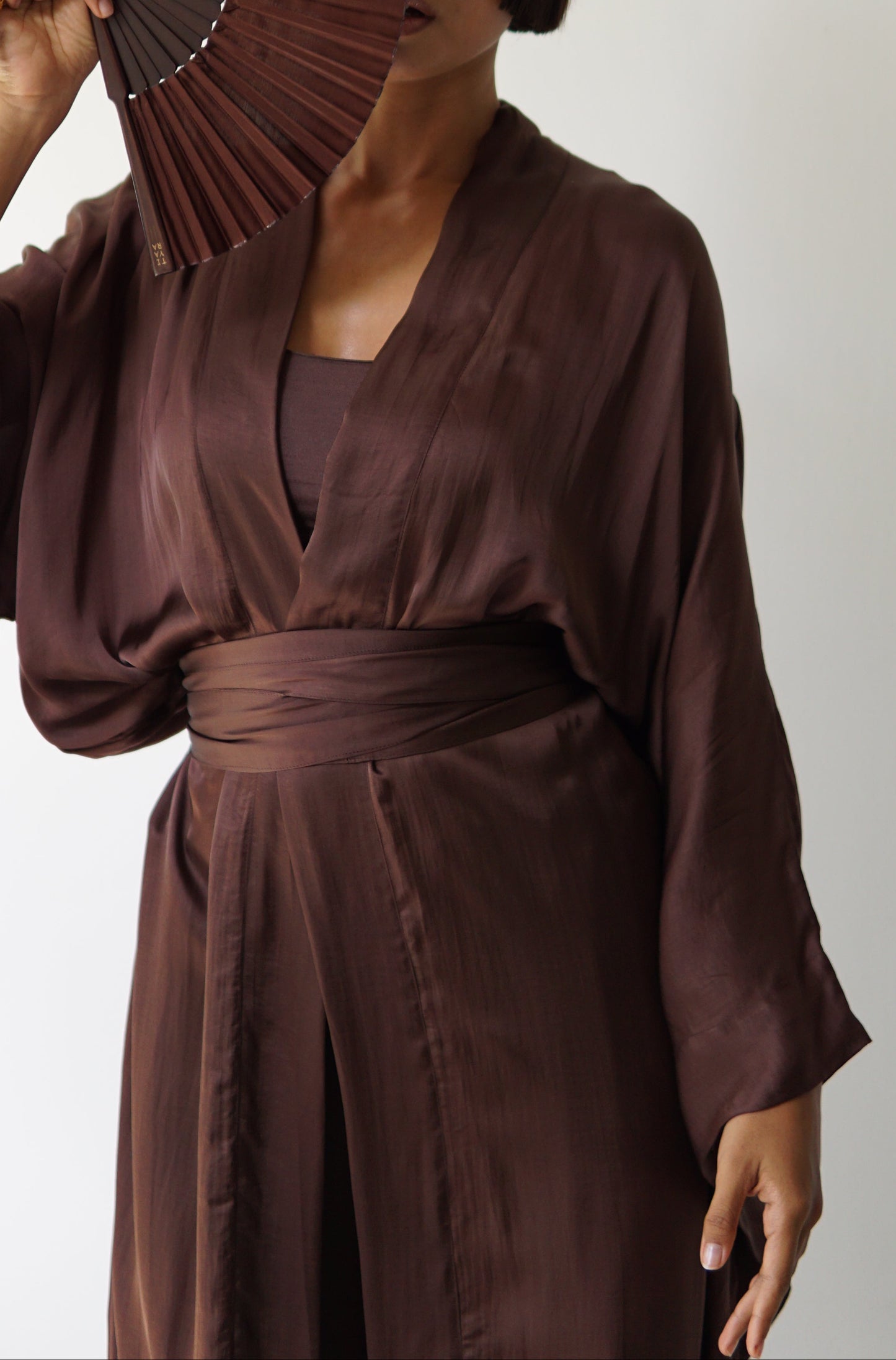 Aset Kimono – Lyocell Silk – Earth Cacao
