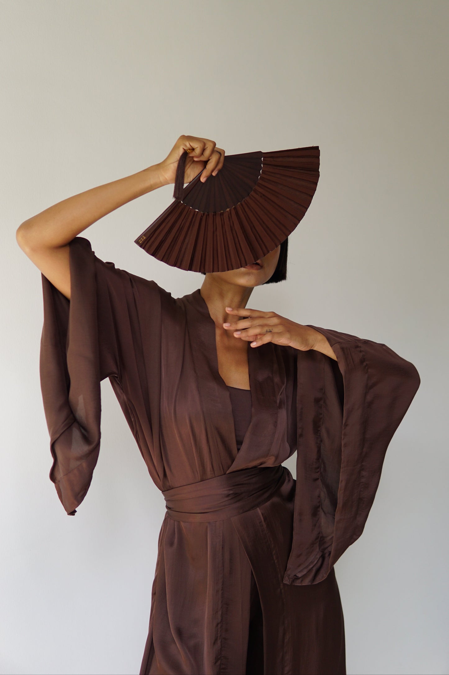 Aset Kimono – Lyocell Silk – Earth Cacao