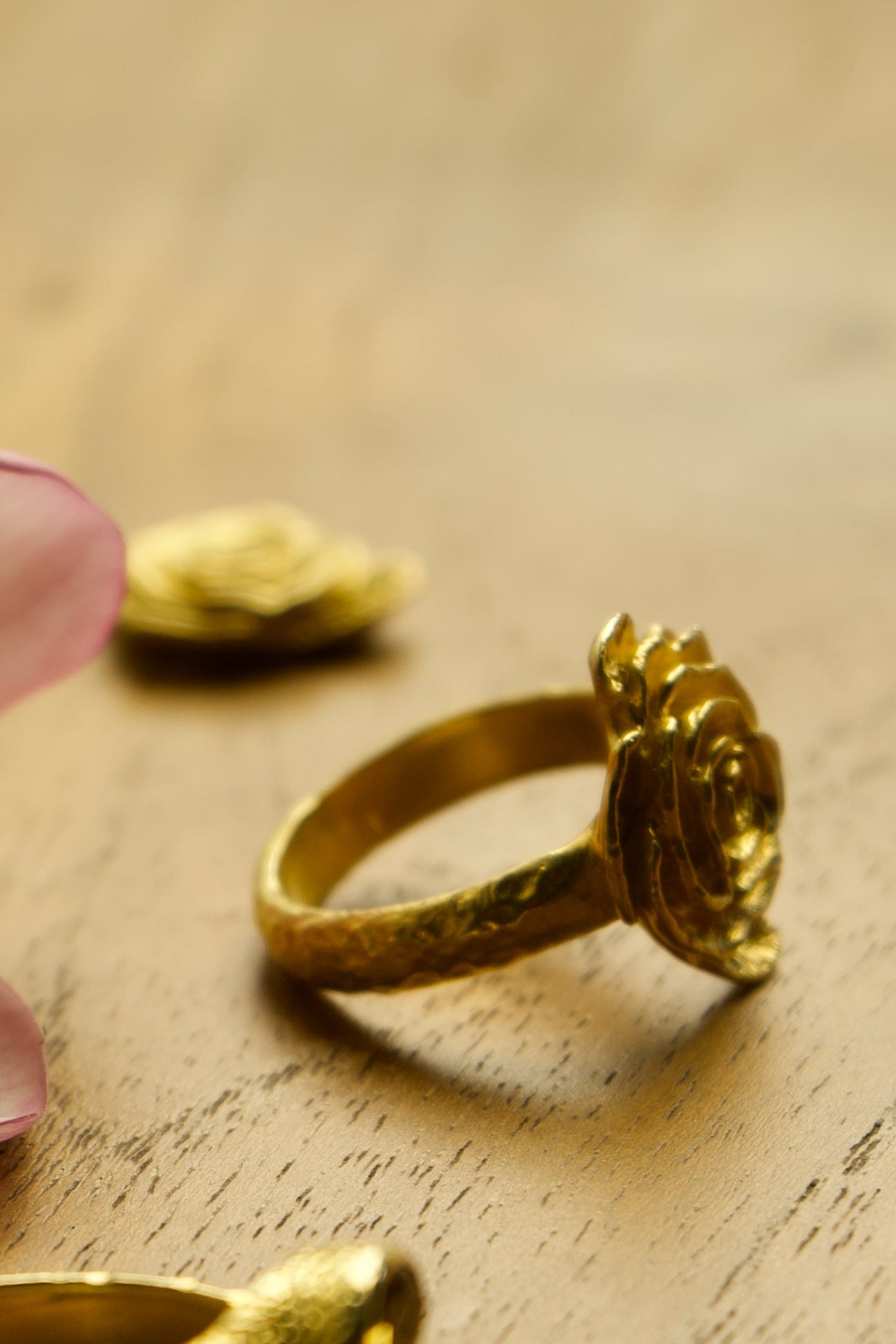 Rose of Magdalena Ring - 18K Gold Plated Sterling Silver