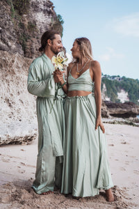 Dao Pant - Silk Viscose - Fresh Sage Tiyara Soul Wear